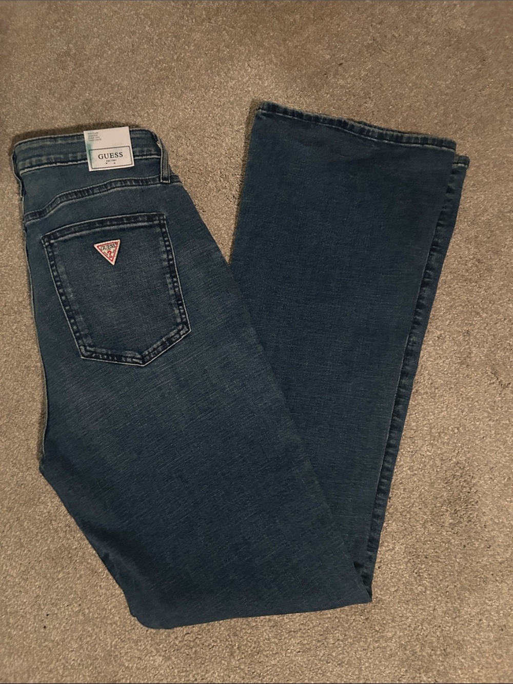 Guess Blue Denim Jeans Sexy Flare